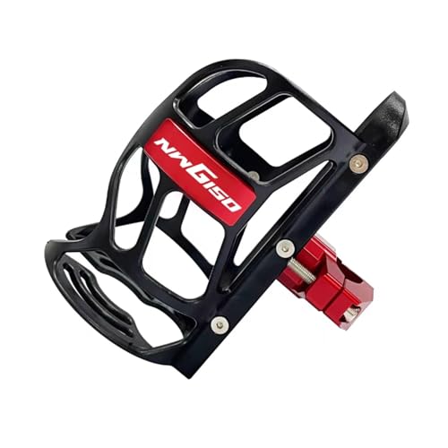 XIAOCE Für Honda NWG150 Modifizierte Motorrad Stoßstange Getränkehalter Wasserkocher Halter(ROT) von XIAOCE