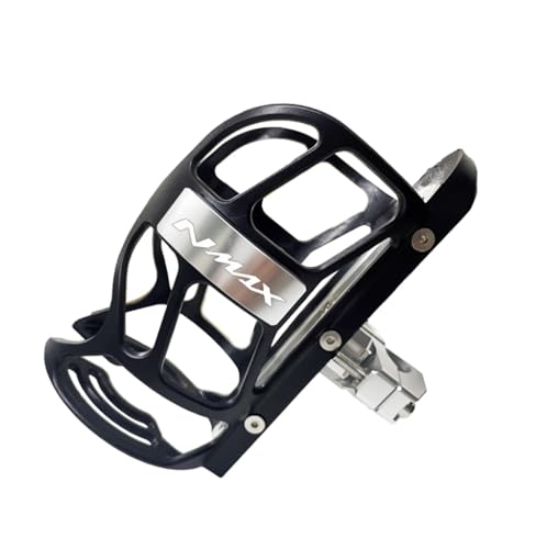 XIAOCE Für NMAX155 NMAX125 155 125 Modifizierter Getränkehalter aus Aluminiumlegierung 2014-2025 Halterung Wasserkocherhalter Zubehör(Silber) von XIAOCE