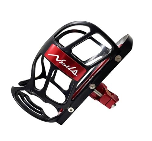 XIAOCE Für NS125LA Modifizierter Nahtloser Selbstklebender Getränkehalter, Motorrad-Wasserflaschenhalter, Getränkehalter 2016-2025(ROT) von XIAOCE