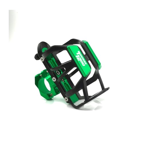 XIAOCE Für Yamaha Tenere700 Tenere1200 Tenere 700 1200 Universalzubehör Motorrad-Flaschenhalter Getränkehalter Ständer(Tenere 1200 Green) von XIAOCE
