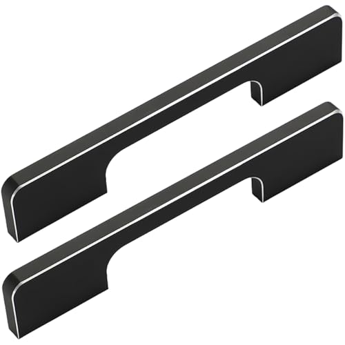 XIAODANHUA 2 Stück Küchengriffe Kleiderschranktürgriffe Aluminiumlegierung Badezimmerschrank-Zuggriffe für Schrank Nachttisch Sideboard mit Schrauben (Length 340mm) von XIAODANHUA