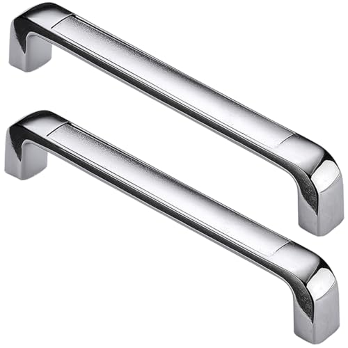 XIAODANHUA 2 Stück Küchengriffe Kleiderschranktürgriffe Zinklegierung Badezimmerschrank-Zuggriffe für Schrank Nachttisch Sideboard mit Schrauben (Hole Distance 128mm) von XIAODANHUA