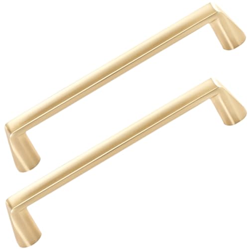 XIAODANHUA 2 Stück Küchengriffe Kleiderschranktürknöpfe Zinklegierung Badezimmerschrank-Zuggriffe für Schrank Nachttisch Sideboard mit Schrauben (Hole Distance 96mm) von XIAODANHUA