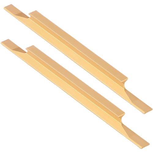 XIAODANHUA 2 Stück Schrankgriffe Aluminiumlegierung Möbeltürgriffe Solide Schubladengriffe mit Schrauben für Küche Kleiderschränke Badezimmer (Length 1000mm) von XIAODANHUA