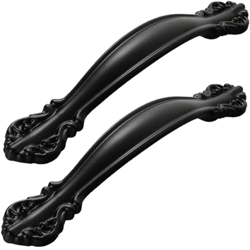 XIAODANHUA 2 Stück Schrankgriffe Hardware Möbelgriffe Aluminiumlegierung Schubladegriffe Solide Küchentürgriffe für Kleiderschrank Badezimmer Schlafzimmer (Hole Distance 128mm) von XIAODANHUA