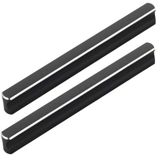 XIAODANHUA 2 Stück Schrankgriffe Hardware Möbelgriffe Aluminiumlegierung Schubladegriffe Solide Küchentürgriffe für Kleiderschrank Badezimmer Schlafzimmer (Length 220mm) von XIAODANHUA