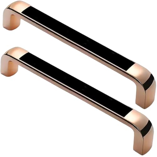 XIAODANHUA 2 Stück Schrankgriffe Schubladengriffe Dekorativ Möbeltürgriffe Zinklegierung Kleiderschrankgriffe für Schlafzimmer Badezimmer Nachttisch (Hole Distance 96mm) von XIAODANHUA