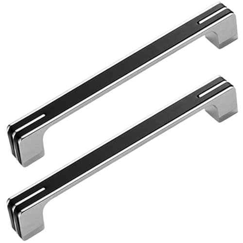 XIAODANHUA 2 Stück Schrankgriffe Zinklegierung Möbeltürgriffe Solide Schubladengriffe mit Schrauben Nachttischknöpfe für Küche Kleiderschränke Badezimmer (Hole Distance 256mm) von XIAODANHUA