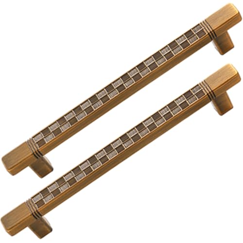 XIAODANHUA Schrankgriffe 2 Stück Kleiderschrankknöpfe Zinklegierung Möbelgriffe Hardware Küchentürgriffe für Badezimmer Nachttisch Kommode (Hole Distance 128mm) von XIAODANHUA