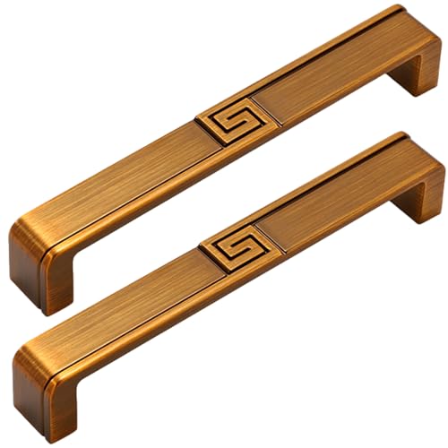 XIAODANHUA Schrankgriffe 2 Stück Kleiderschrankknöpfe Zinklegierung Möbelgriffe Hardware Küchentürgriffe für Badezimmer Nachttisch Kommode (Hole Distance 96mm) von XIAODANHUA