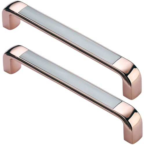 XIAODANHUA Schrankgriffe Hardware Möbelgriffe Schubladeknöpfe Zinklegierung Küchentürgriffe für Kleiderschrank Badezimmer Schlafzimmer (Hole Distance 128mm) von XIAODANHUA