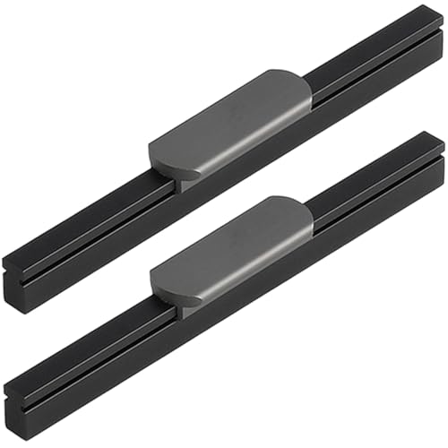 XIAODANHUA Schubladengriffe 2 Stück Badezimmerschränkegriffe Inklusive Schrauben Kleiderschranktürengriffe Aluminiumlegierung Möbelgriffe Küchengriffe (Length 212mm) von XIAODANHUA