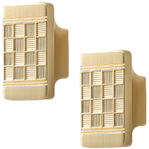 XIAODANHUA Schubladengriffe 2 Stück Küchenknöpfe Antike Bronze Möbelgriffe Badezimmerschrankgriffe für Schlafzimmer Bücherregal Kleiderschrank (Single Hole) von XIAODANHUA