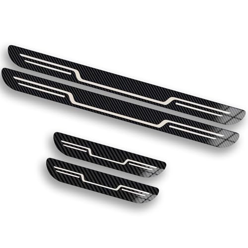 XIAOFEIDAFA 4 Stück Edelstahl Einstiegsleisten Schutz für FIAT Tipo 2015-Present, Türschweller Kratzschutz Abdeckung Auto Scuff Plate Türschwelle Sill Aufkleber,D/Carbon Fiber Texture XIAOFEIDAFA 4 Stück Edelstahl Einstiegsleisten Schutz für FIAT Tipo 2015-Present, Türschweller Kratzschutz Abdeckung Auto Scuff Plate Türschwelle Sill Aufkleber,D/Carbon Fiber Texture von XIAOFEIDAFA