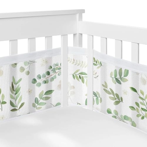 XIAOGUDONG Atmungsaktives Netz-Babybettgitterpolster – Verstärktes Sicherheitspolster Mit Gewebten Kanten, 3 Mm Netz-Luftstromtechnologie, 100% Polyesterfaser, h von XIAOGUDONG