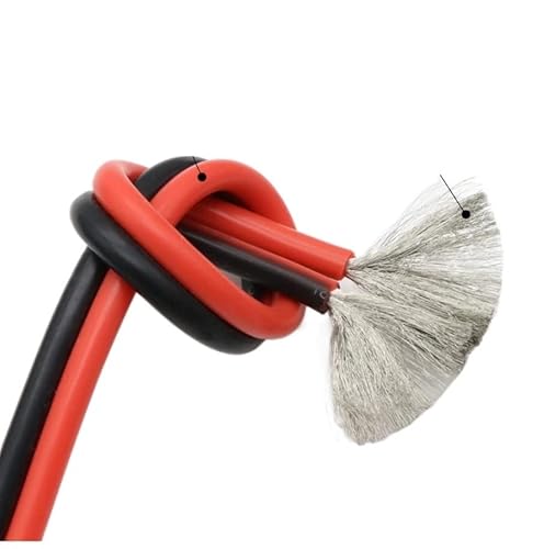 XIAOGYYE 1/2/5 M Kupferkabel, Silikonkautschuk, Weich, 30, 28, 26, 24, 22, 20, 18, 16, 14, 12, 10, 8 Awg, 2-Polig, Flexibel, Diy-Led-Stecker, Schwarz/Rot/5 Meters/12Awg XIAOGYYE 1/2/5 M Kupferkabel, Silikonkautschuk, Weich, 30, 28, 26, 24, 22, 20, 18, 16, 14, 12, 10, 8 Awg, 2-Polig, Flexibel, Diy-Led-Stecker, Schwarz/Rot/5 Meters/12Awg von XIAOGYYE