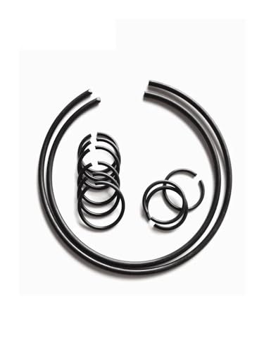 XIAOGYYE 1/5/10/50 Stück M4–M150 Sicherungsringe Aus Schwarzem Stahldraht, Für Wellensicherungen/M24-10Pcs von XIAOGYYE