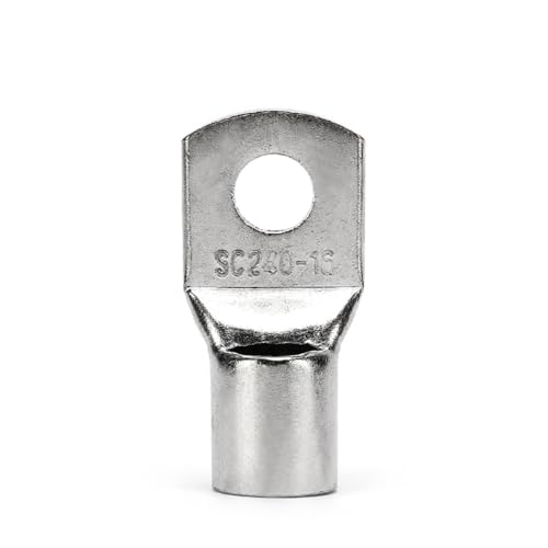 XIAOGYYE 1–50 Stück Sc-2,5 4 6 10 16 25 35 50 70 95 120 150 185 Drahtnasen-Kupferklemmen Batteriekabelschuhe Schraubloch M5–M16/50Pcs/Sc10-6(10Mm2-M6) von XIAOGYYE