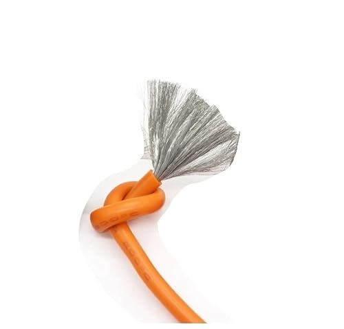 XIAOGYYE 1 M Hitzebeständiges Kabel, 30 28 26 24 22 20 18 16 15 14 13 12 10 Awg, Ultraweiches Silikonkabel, Flexibles Kupfer, Hochtemperatur/Orange/24Awg von XIAOGYYE