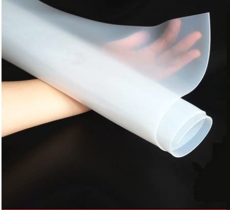 XIAOGYYE 1 Stück Transparente Silikonfolie (0,1 Mm/0,2 Mm/0,30 Mm/0,5 Mm/0,8 Mm), Silikongummiplatte, 500 Mm Breite, 500 Mm Länge/500 * 500 * 0.1Mm von XIAOGYYE