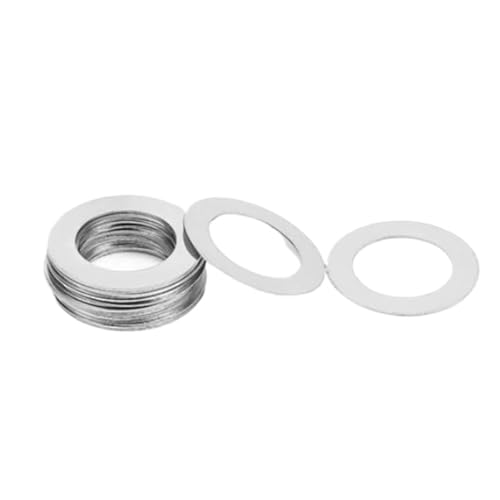XIAOGYYE 10–100 Stück Dicke 0,1 Mm Edelstahl-Unterlegscheiben, Ultradünne Dichtungen, Hochpräzise Einstelldichtungen M3–M20, Dünne Unterlegscheiben, Sus304/ Color/6 * 11 * 0.1 (50Pcs) von XIAOGYYE