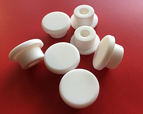 XIAOGYYE 10 Stück – 1 Stück Runde Silikon-Dichtungsstopfen (Bohrung 6,8–201,5 Mm), Endkappen, Dichtungen, T-Typ-Stopfen/White/16Mm(2Pcs) von XIAOGYYE