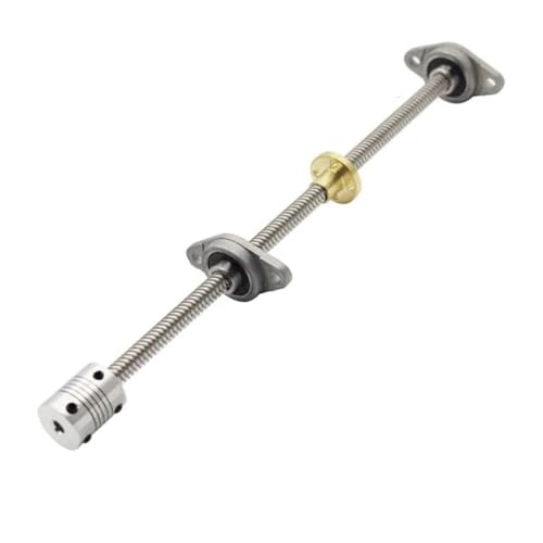 XIAOGYYE 1Set 3D Printer Cnc T8 Screw 8Mm Length 100-800Mm + Brass Copper Nut + Kfl08 Beabracket + Flexible Coupling 8X8/400Mm/Pitch 2Mm 8Mm XIAOGYYE 1Set 3D Printer Cnc T8 Screw 8Mm Length 100-800Mm + Brass Copper Nut + Kfl08 Beabracket + Flexible Coupling 8X8/400Mm/Pitch 2Mm 8Mm von XIAOGYYE
