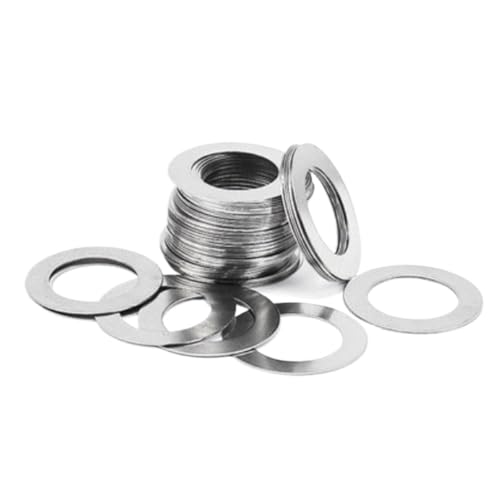 XIAOGYYE 20 Stück Edelstahl-Unterlegscheiben, Ultradünne Dichtungen, Dünne Unterlegscheiben M9, M10, M11, M12, M13, Dicke 0,1–0,5 Mm/Thickness 0.2Mm/9 * 13 (Id*Od) von XIAOGYYE
