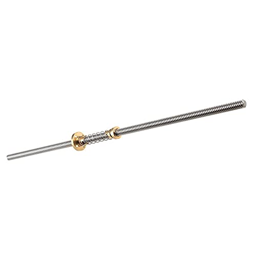 XIAOGYYE 2Mm 4Mm 8Mmbacklash Nut+100Mm 300Mm 1200Mm T-Type Stepper Motor Trapezoidal Screw 8Mm T8 For 3D Printer And Cnc/ 2Mm/100Mm von XIAOGYYE