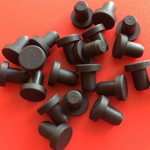 XIAOGYYE 5 Stück Silikon-Lochstopfen (2,7–14 Mm), T-Förmig, Hitzebeständig, Staubdicht/Black/4.5Mm von XIAOGYYE