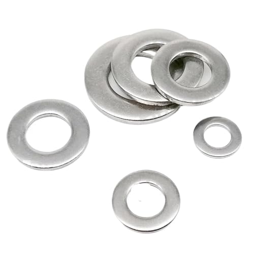 XIAOGYYE M1,6 M2 M2,5 M3/M4 Edelsta304 Sonder-Unterlegscheiben Flachdichtungen Unterlegscheiben Für Zylinder Komplettgrößene 1–200 Stück/Color/M3*10 * 1.0 (20Pcs) von XIAOGYYE