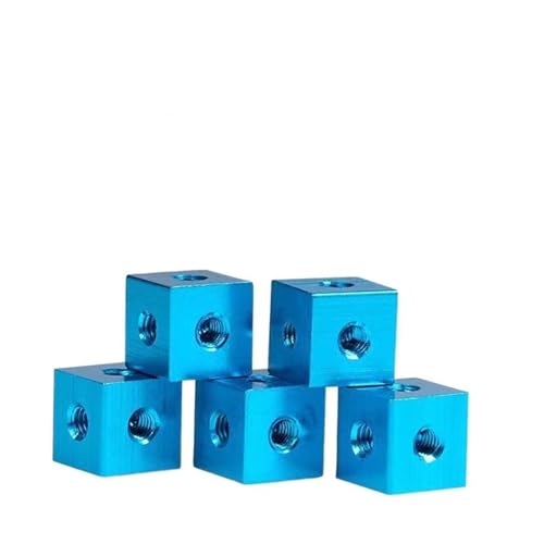 XIAOGYYE Sechskantmutter M3/M4/M5/M6 Aluminium-Sechskantschraube Mit Gewinde, Würfelmutter, Blockverbinder, Diy-3D-Drucker, Acrylgehäuseschraube/Light Blue/M3-10 * 10 * 10 XIAOGYYE Sechskantmutter M3/M4/M5/M6 Aluminium-Sechskantschraube Mit Gewinde, Würfelmutter, Blockverbinder, Diy-3D-Drucker, Acrylgehäuseschraube/Light Blue/M3-10 * 10 * 10 von XIAOGYYE