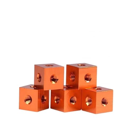 XIAOGYYE Sechskantmutter M3/M4/M5/M6 Aluminium-Sechskantschraube Mit Gewinde, Würfelmutter, Blockverbinder, Diy-3D-Drucker, Acrylgehäuseschraube/Orange/M10-30 * 30 * 30 XIAOGYYE Sechskantmutter M3/M4/M5/M6 Aluminium-Sechskantschraube Mit Gewinde, Würfelmutter, Blockverbinder, Diy-3D-Drucker, Acrylgehäuseschraube/Orange/M10-30 * 30 * 30 von XIAOGYYE