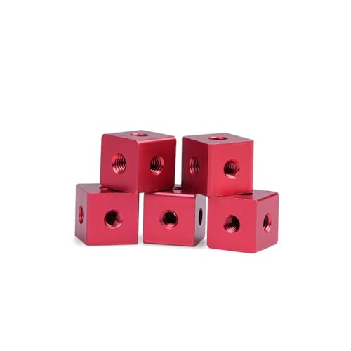 XIAOGYYE Sechskantmutter M3/M4/M5/M6 Aluminium-Sechskantschraube Mit Gewinde, Würfelmutter, Blockverbinder, Diy-3D-Drucker, Acrylgehäuseschraube/Red/M3-10 * 10 * 10 XIAOGYYE Sechskantmutter M3/M4/M5/M6 Aluminium-Sechskantschraube Mit Gewinde, Würfelmutter, Blockverbinder, Diy-3D-Drucker, Acrylgehäuseschraube/Red/M3-10 * 10 * 10 von XIAOGYYE