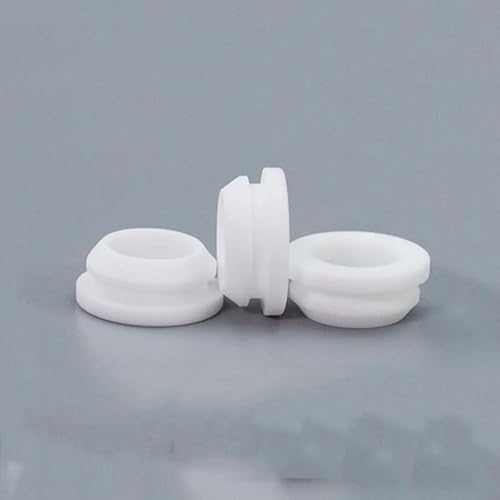 XIAOGYYE Silikonstopfen, Weiße Silikon-Schutzspule, Rundes Loch, 4,5–30 Mm, Abgangsschleife, Silikon-Einfädelspule Mit Schnappverschluss, 2–6 Stück/16Mm (Hole12)-2Pcs von XIAOGYYE