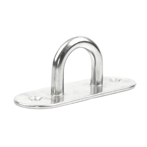 XIAOGYYE U-Type Screw, Stainless Steel 304 Fixing Pad Eye Plate Deck Door Buckle Nail Wall Hook Ceiling Mounting Hook/Oval/8Mm XIAOGYYE U-Type Screw, Stainless Steel 304 Fixing Pad Eye Plate Deck Door Buckle Nail Wall Hook Ceiling Mounting Hook/Oval/8Mm von XIAOGYYE