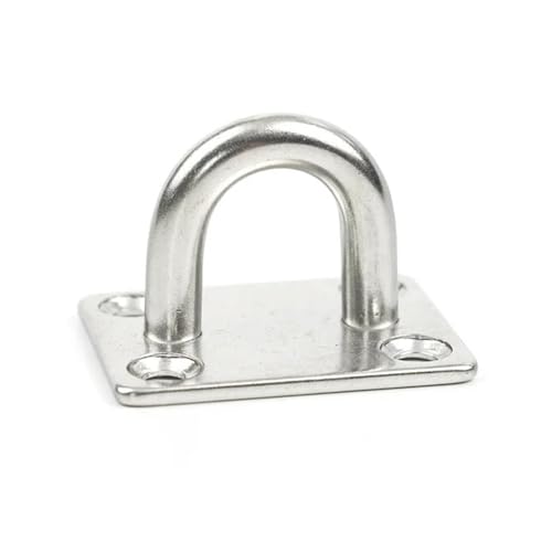 XIAOGYYE U-Type Screw, Stainless Steel 304 Fixing Pad Eye Plate Deck Door Buckle Nail Wall Hook Ceiling Mounting Hook/Rectangle/10Mm XIAOGYYE U-Type Screw, Stainless Steel 304 Fixing Pad Eye Plate Deck Door Buckle Nail Wall Hook Ceiling Mounting Hook/Rectangle/10Mm von XIAOGYYE