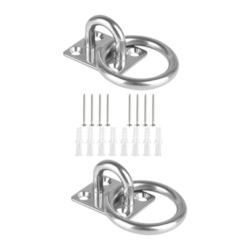 XIAOGYYE U-Type Screws To Fix Square Door Hook Eyebolt Plate Ceiling Mount Heavy Duty Stainless Steel Hanging Mattress 2 Pcs/3.50 * 3.00 * 2.10Cm XIAOGYYE U-Type Screws To Fix Square Door Hook Eyebolt Plate Ceiling Mount Heavy Duty Stainless Steel Hanging Mattress 2 Pcs/3.50 * 3.00 * 2.10Cm von XIAOGYYE