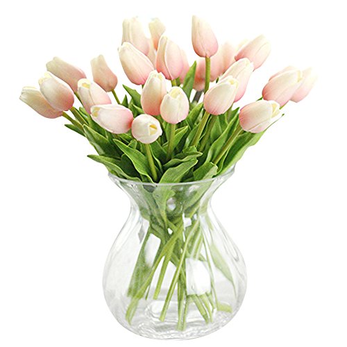 XHSP Künstliche Tulpen, 30 Stück, echte Haptik, für Zuhause, Hochzeit, Party von XIAOHESHOP