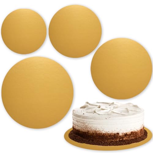 4er Set Tortenplatte,Cake Board Rund,Tortenplatte Pappe,Cakeboard Rund,Tortenboden,Tortenplatten,Tortenpappe,Cake Boards,Kuchenplatten aus Karton,Tortenunterlage Cakeboard Ø12cm/16cm /20cm/ 22cm von XIAOJING0