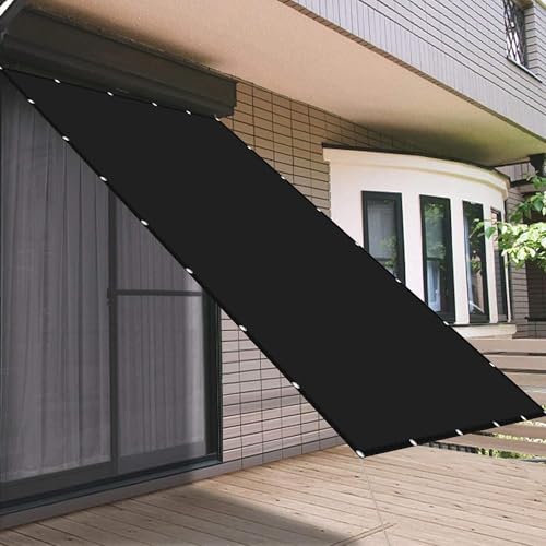 Sonnenschutz Quadrat 2.2 x 3.8 m Wasserdicht Polyester Reißfest Anpassbare Größe Terrassendach Sichtschutz Leicht Und Haltbarkeit für Balkon Camping Terrasse Pergola, Schwarz Sonnenschutz Quadrat 2.2 x 3.8 m Wasserdicht Polyester Reißfest Anpassbare Größe Terrassendach Sichtschutz Leicht Und Haltbarkeit für Balkon Camping Terrasse Pergola, Schwarz von XIAOMEI
