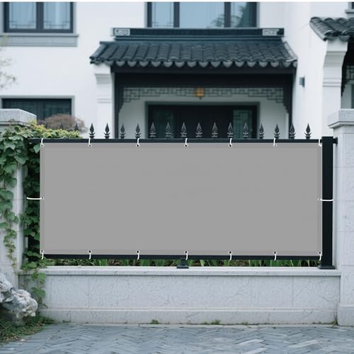 Sonnensegel 125 x 210 cm Rechteckig Wasserdicht 98% UV Schutz Schattentuch mit Ösen Ohne Bohren mit Seil für Garten Balkon & Terrasse, Hellgrau Sonnensegel 125 x 210 cm Rechteckig Wasserdicht 98% UV Schutz Schattentuch mit Ösen Ohne Bohren mit Seil für Garten Balkon & Terrasse, Hellgrau von XIAOMEI