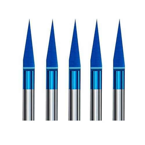 PCB 3D Fräser 3,175 Schaft Wolframkarbid V-Form Gravur Bit 10/15/20/25 Grad CNC Router Bit Carving Bit(10PCS degree20X2.0mm) von XIAONIYI