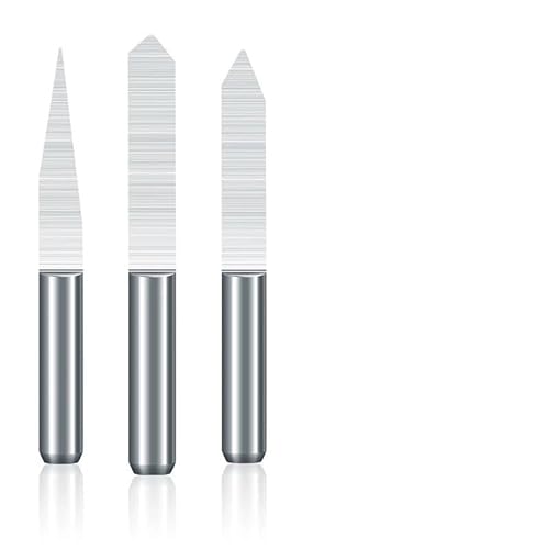 V Form PCB Fräser 1/8 Schaft 10 15 20 25 Grad 3D Gravur Bit for Holzbearbeitung PVC Carving Werkzeug CNC Router Bit(10pcs degree10x0.2mm) von XIAONIYI