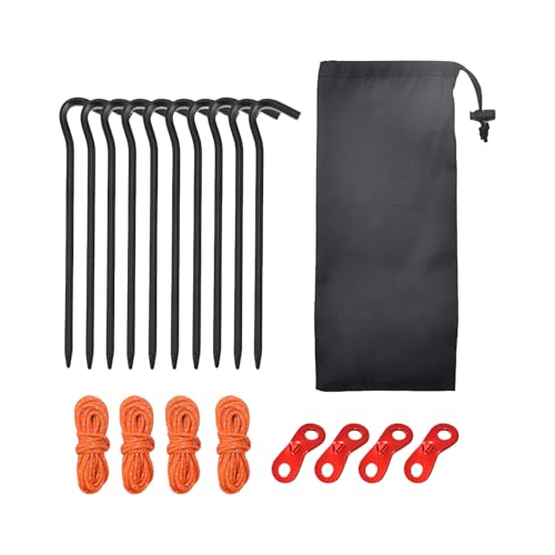 19pcs Outdoor Bodend Camping Zelteinsätze Pegs Windschutz Zelteinsätze Für Zelte Und Plane Wanderstifte von XIAOQENAN