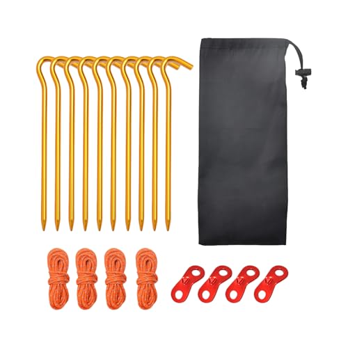 19pcs Outdoor Bodend Camping Zelteinsätze Pegs Windschutz Zelteinsätze Für Zelte Und Plane Wanderstifte von XIAOQENAN