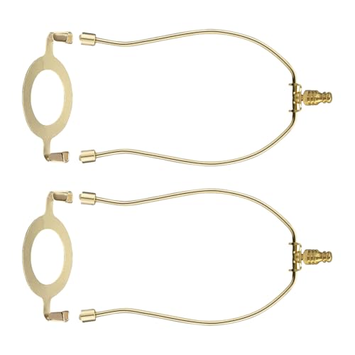 2 Pack Fashion Harp Halterung Lampenschirme Halbschatten Farbton Harphalter Halterung Lampshades Hardware Textur Lampen Farbton Harfen von XIAOQENAN