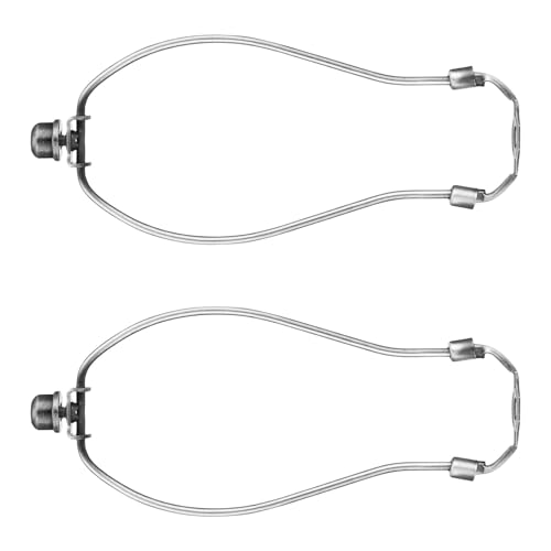2 Pack Fashion Harp Halterung Lampenschirme Halbschatten Farbton Harphalter Halterung Lampshades Hardware Textur Lampen Farbton Harfen von XIAOQENAN