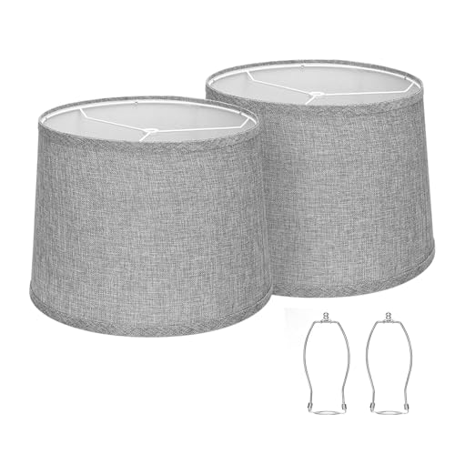 2 Set Stoff Ampshades Trägerhalterung Set Drum Lampshades Lampenrahmenunterstützung Für Hausleuchten Lampenschirme von XIAOQENAN