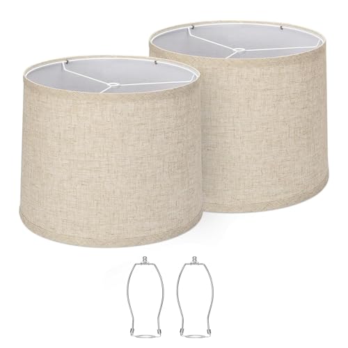 2 Set Stoff Ampshades Trägerhalterung Set Drum Lampshades Lampenrahmenunterstützung Für Hausleuchten Lampenschirme von XIAOQENAN
